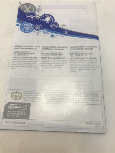 Wii Sports Resort MANUAL ONLY -- NO GAME (Nintendo Wii, 2009) - Picture 2 of 2