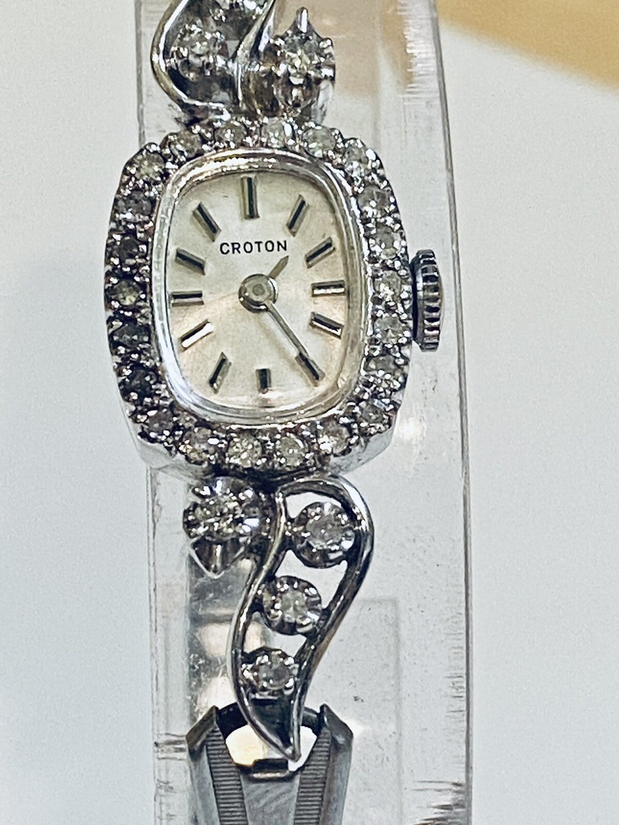 Clean Croton 14K White Gold 30 Diamonds 5 total Carat 17J  display picture 2