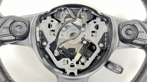 22-24 TOYOTA GR86 DRIVER STEERING WHEEL LEATHER BLACK OEM - Picture 6 of 14