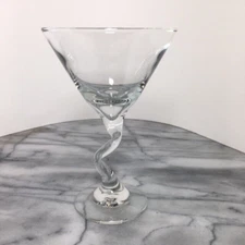 Martini Glass Z-stem Libbey Glassware Cocktail Barware Crooked Stem Single