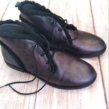 Blublonc girls booties size 36 U.S. 4  dark burgundy  black New in Box