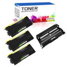 3PK TN350 Toner 1PK DR350 Drum For Brother HL-2030R HL-2040 DCP-7010 DCP-7020