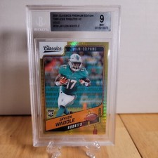 Jaylen Waddle BGS 9 2021 Classic Football Gold Rookie Card /99