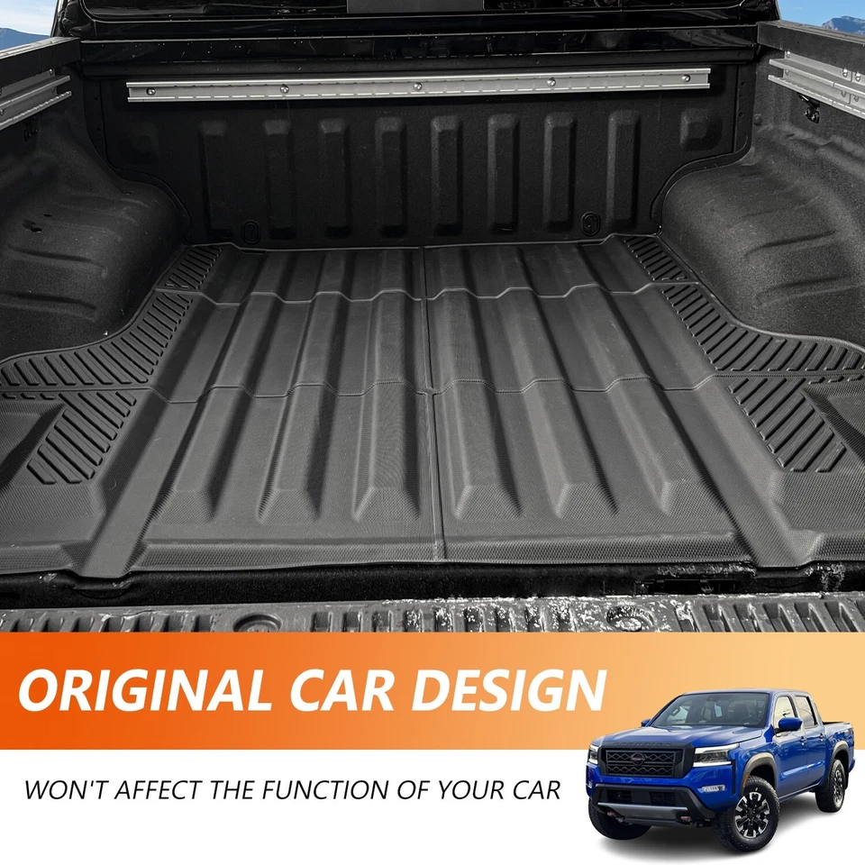 Floor Mats 5FT Truck Bed Liner Cargo Mat For 2022-2025 Nissan Frontier Crew Cab - Image 4 of 4