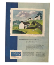 1951 De Beers Diamond Advertisement Wayside Honeymoon Country Art Vtg Print AD