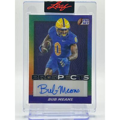 2024 Leaf Pro Set Prospects Bub Means Rookie 3D Lenticular Auto /5 SSP Saints RC