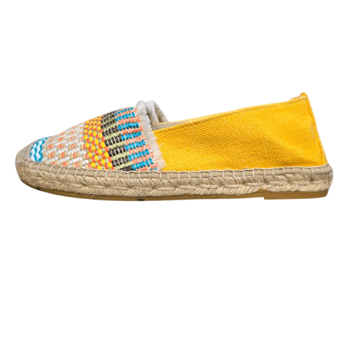 Vidorreta Made in Spain Women's Espadrilles Yellow Canvas Size EU 37 / US 6.5