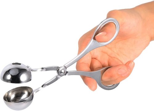 Stainless Steel Meatball Scoop Meat Baller Dough Tongs Ball Maker kitchen Tool - Picture 4 of 9