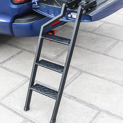 90cm/35inch Foldable Rear Tailgate Ladder Step For Isuzu D-Max 2012-2019 Black - Picture 3 of 11