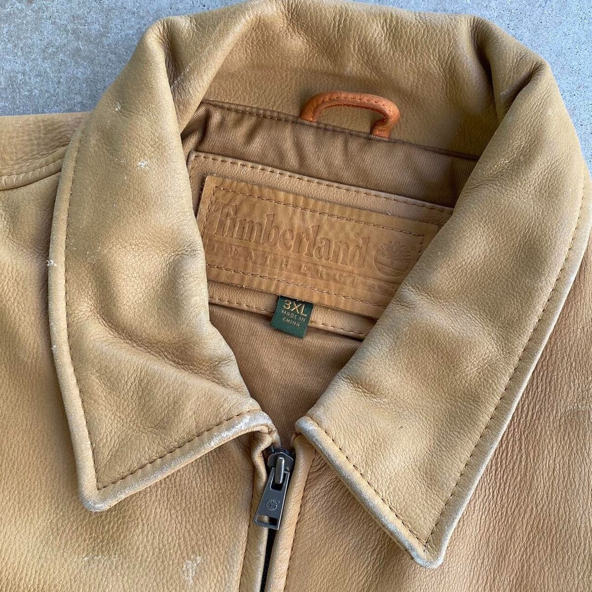 Vintage Timberland heavy Leather zip up work jacket. New Vintage Timberland heavy Leather zip up work jacket. New