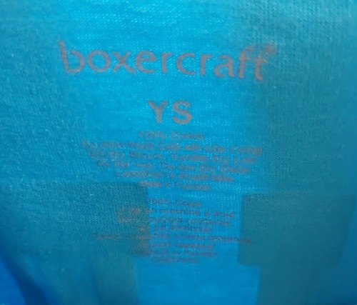 Boxercraft - Girl's Aqua Blue Irish Dance Top - Youth Small - Long Sleeve - Picture 4 of 4