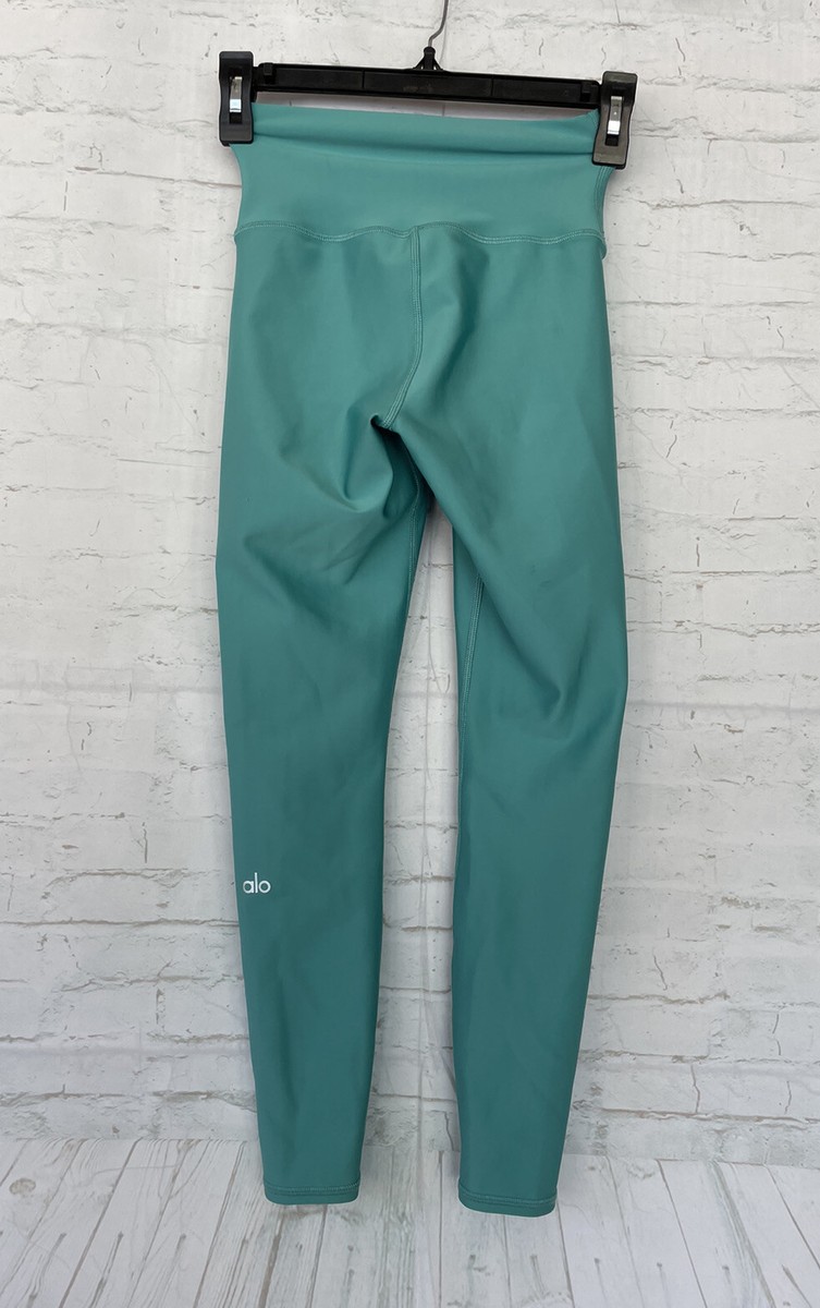 ALO Yoga 7/8 High-Waist Airlift Legging - Ocean Teal - XXS | eBay