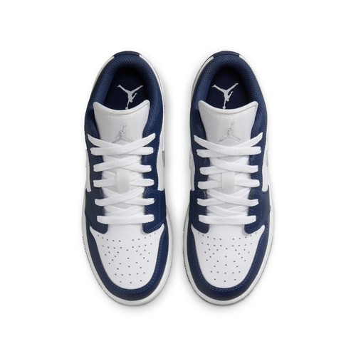 Zapatillas Nike Air Jordan 1 Low "Midnight Navy" GS 553560-141 Azul Originales - Imagen 6 de 6