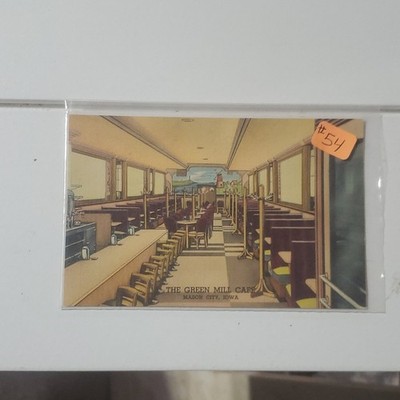 Curt Teich The Green Mill Cafe Mason City IA Linen Postcard Divided Back