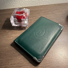 Cartier Must de Cartier Green Leather Card Holder Wallet - NIB Luxury Gift