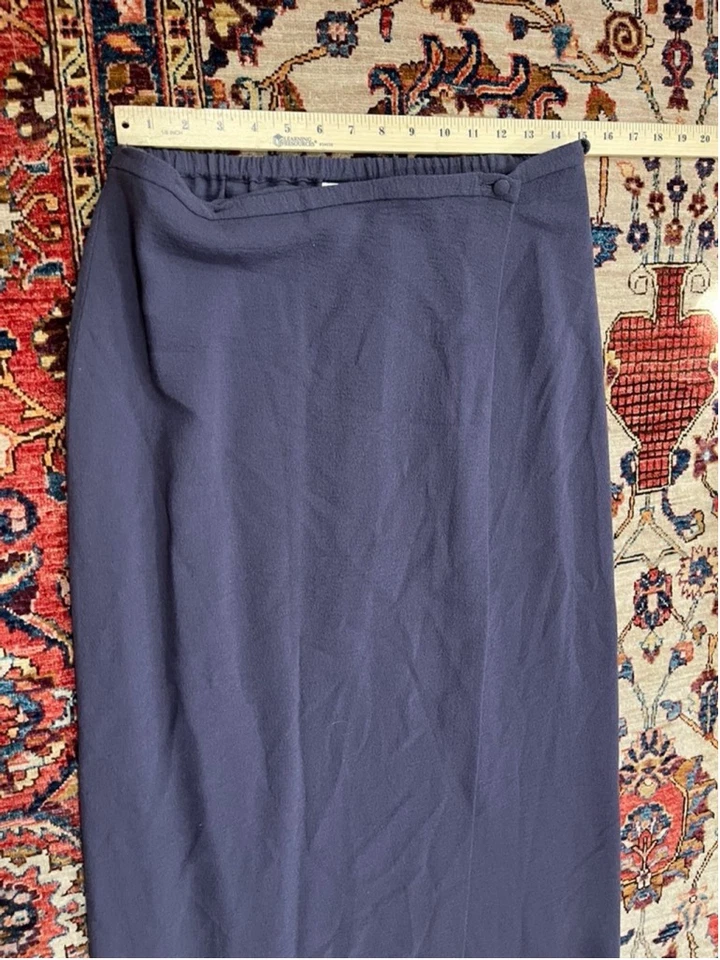 Women’s Eileen Fisher Wool Purple Maxi Minimalist Simple Classic Skirt Size M - Image 4 of 4