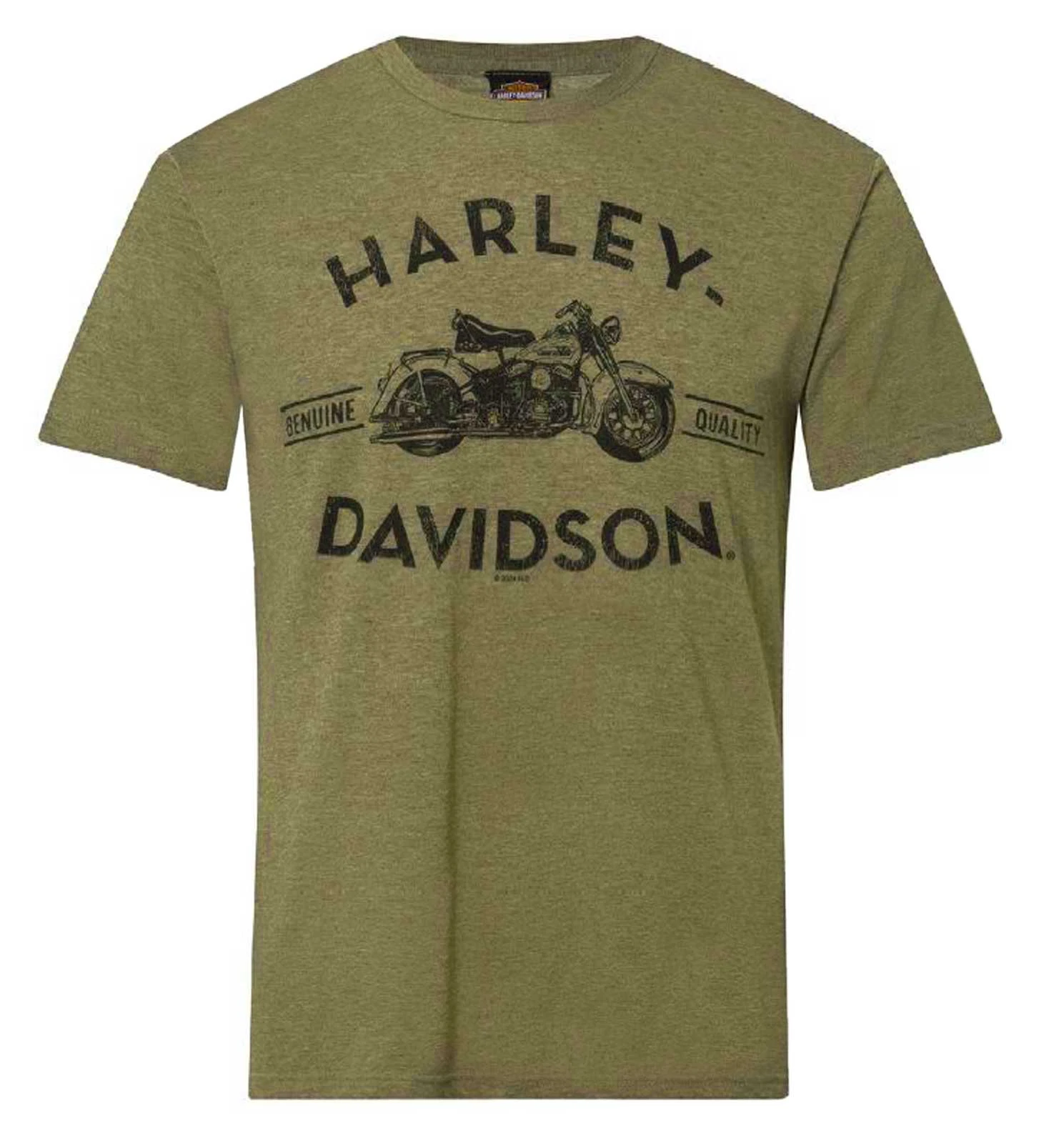 Harley-Davidson Men's Precisely Poly-Blend Short Sleeve T-Shirt, Military Green