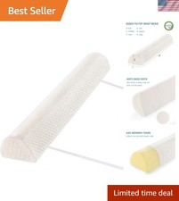 Extra Long 66-Inch Non-Toxic Bed Bumper for Safe Sleep - Toddler to Adult