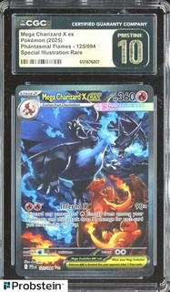 2025 Pokemon Phantasmal Flames #125/094 Mega Charizard Ex SIR CGC 10 PRISTINE