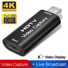HDMI to USB Video Capture Card 1080P HD Video Recorder Game Live Streaming
