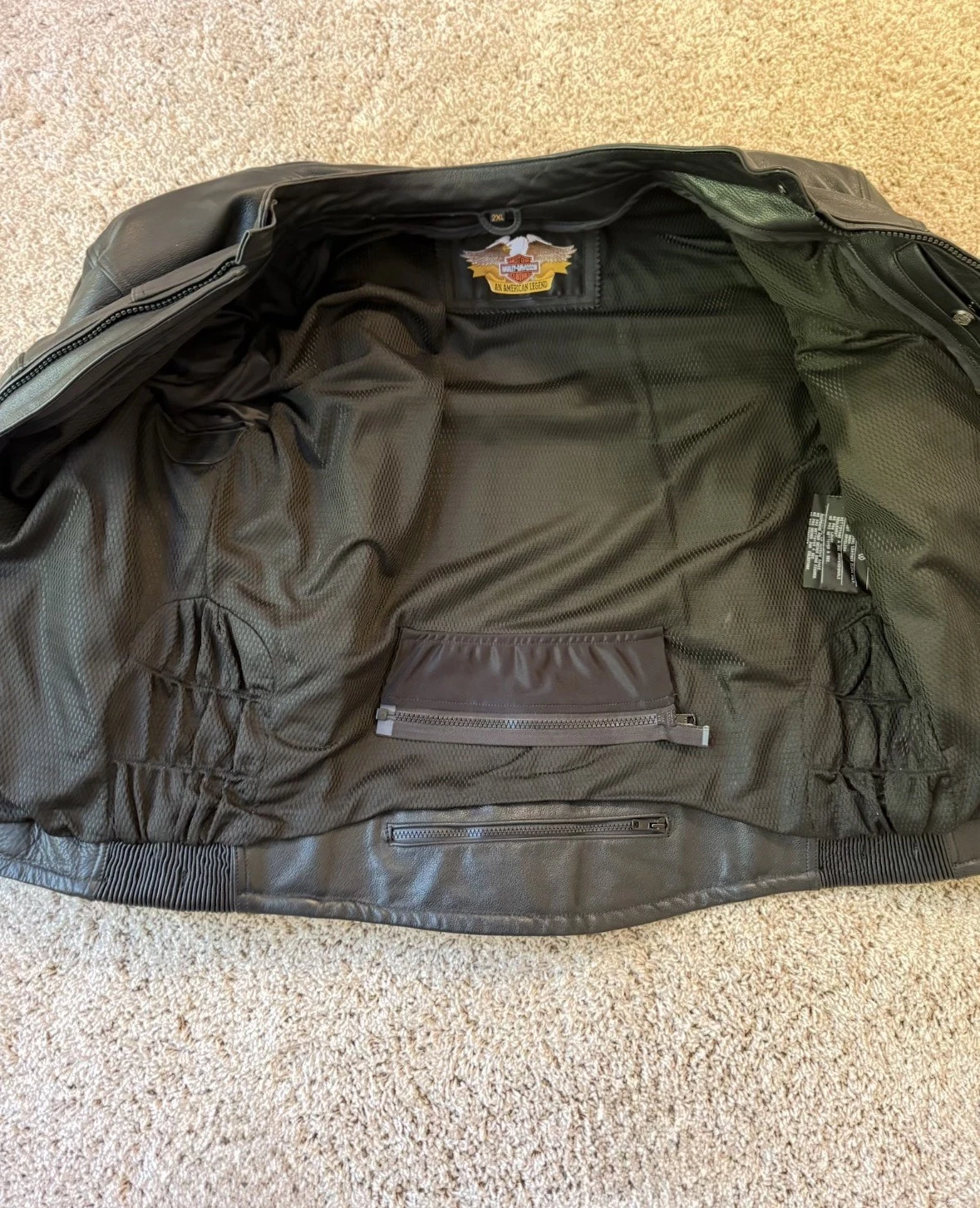 Harley-Davidson Men's Genuine Leather Jacket Size XXL - product detail image 3