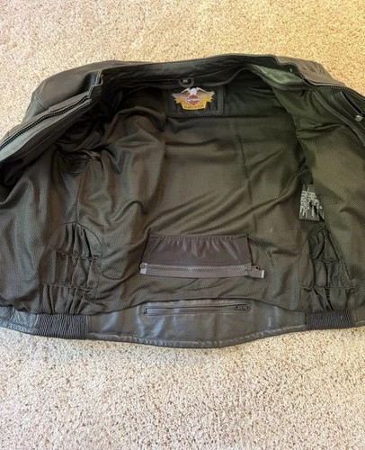 Harley-Davidson Men's Genuine Leather Jacket Size XXL image 3