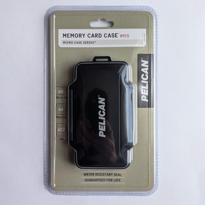 Pelican SD Memory Card Case 0915 | Micro Case Series | Water Resistant | New