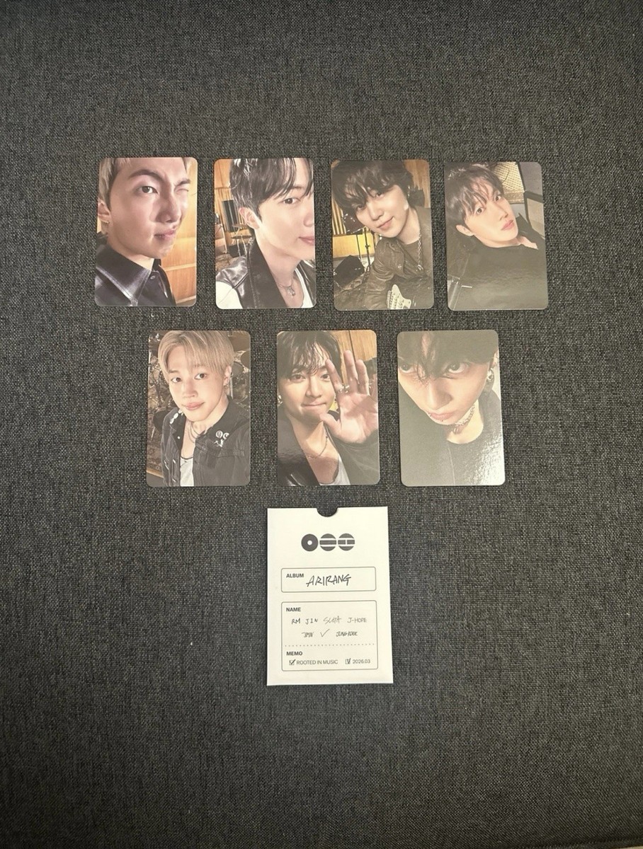 BTS Arirang Target Rooted in Music Photocard Full Set | eBay