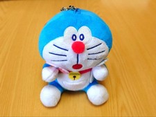 Doraemon Plush Keychain Strap Cake Design No Notable Flaws