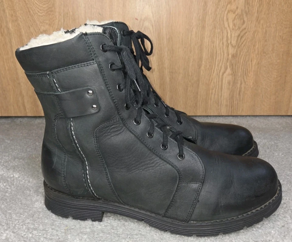 Bota Overland de cuero nobuck forrada en lana para hombre EU 45 US 12 Foto 2 de 4