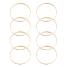 8 Pcs Bamboo Hoops For Crafts Macrame Wreath Dream Catcher Supplies