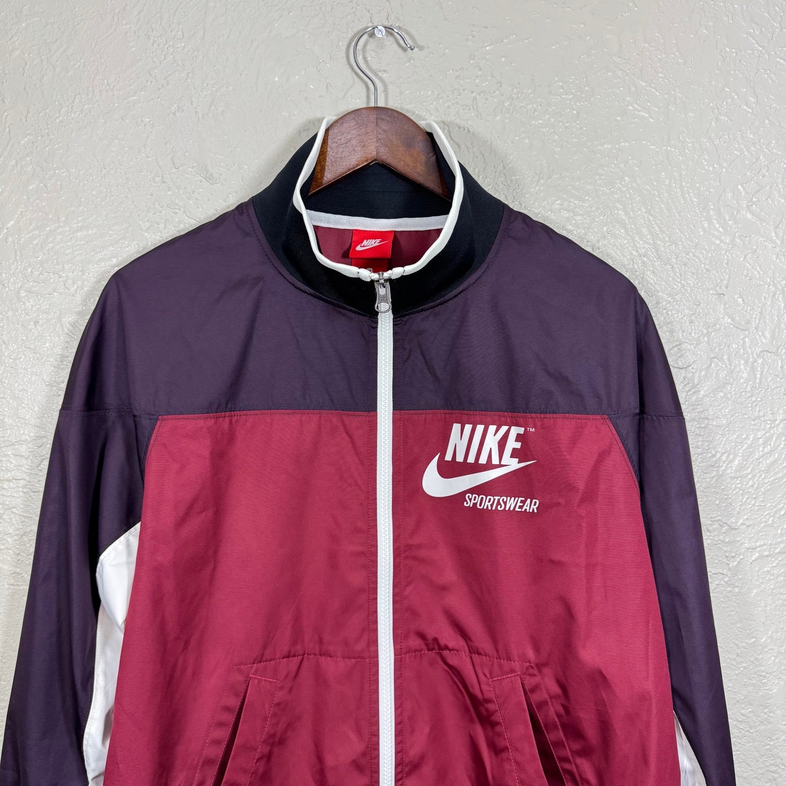 SACAI X NIKE Nike Sportswear Track Jacket Medium Colorblock Retro Giacca a vento sportiva 886946