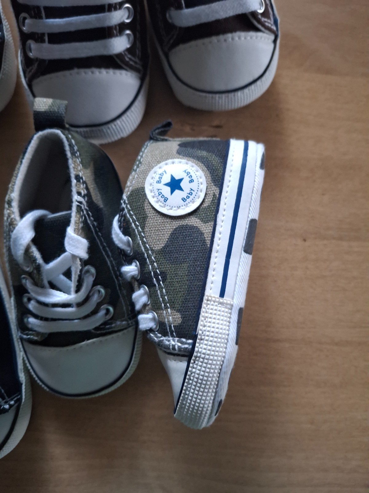 LOT Baby Girls Boys Canvas High-top Walking Shoes Newborn Converse Inspired thumbnail 4