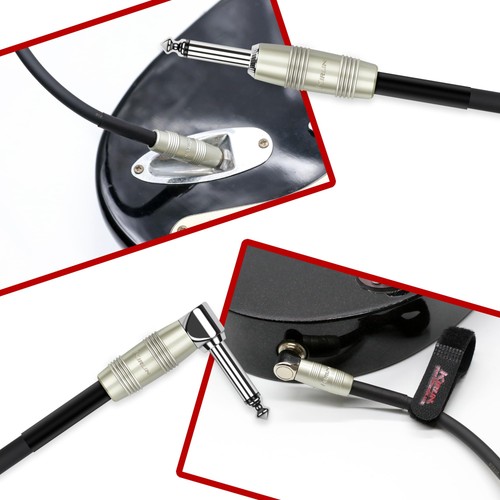 Cable IP-202PR-20/BK - 20 pies - ángulo recto 1/4 pulgada enchufe instrucción... - Imagen 3 de 6