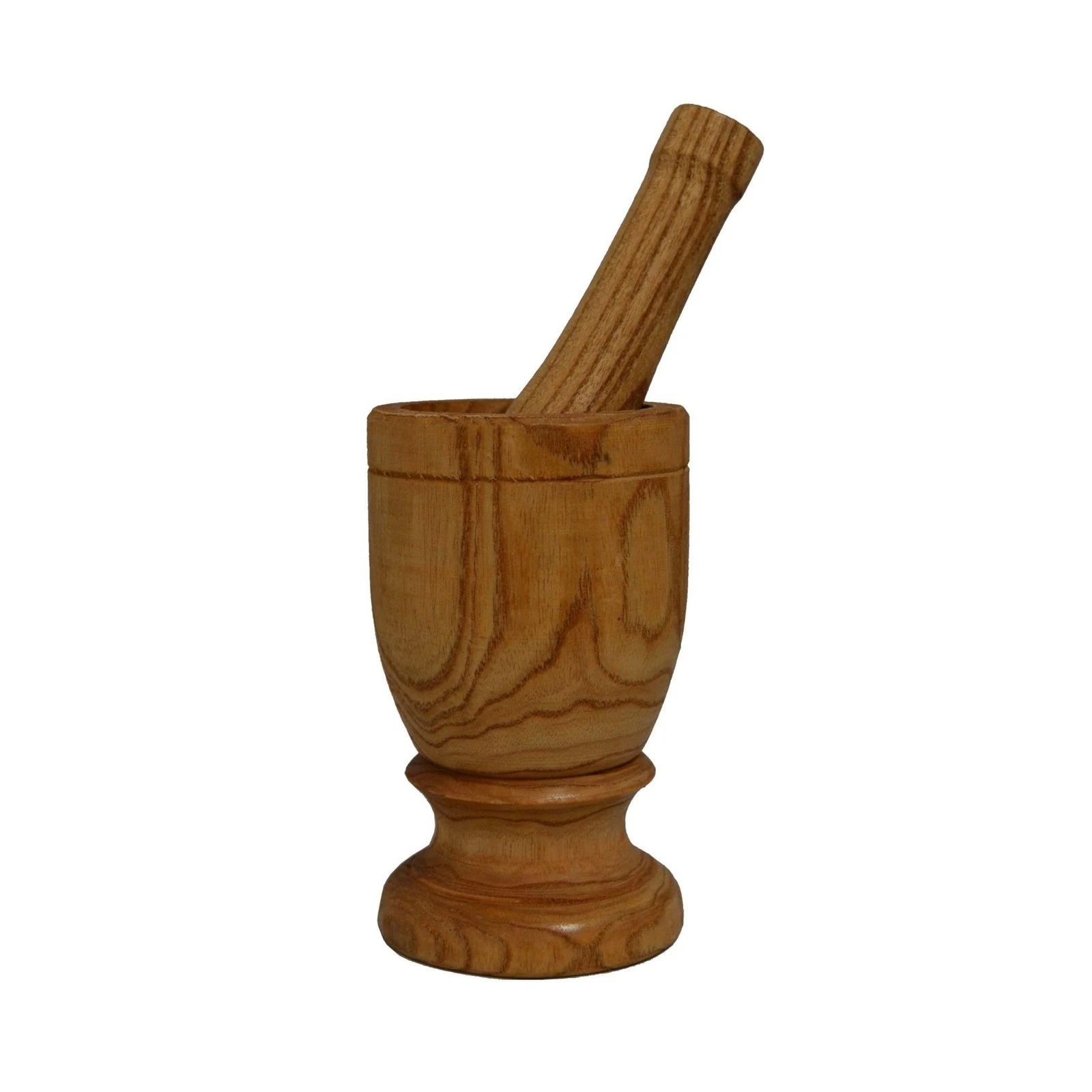 IMUSA USA Small Wood Mortar & Pestle Small, Tan