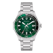 Bulova MARINE STAR 98B471 Sapphire Automatic Stainless Steel Green