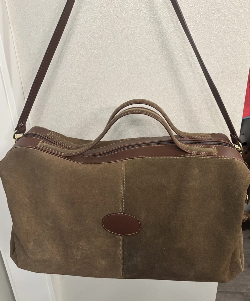 Bolso de viaje de lona de cuero español Foto 2 de 4