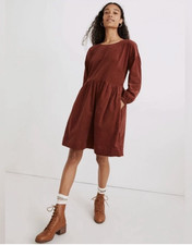 Madewell Rust Corduroy Dress Size XXL