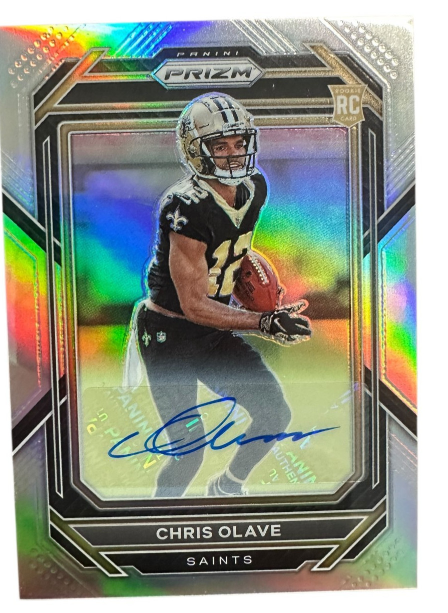 2022 Panini Prizm Chris Olave Auto RC Silver Rookie #310 Saints