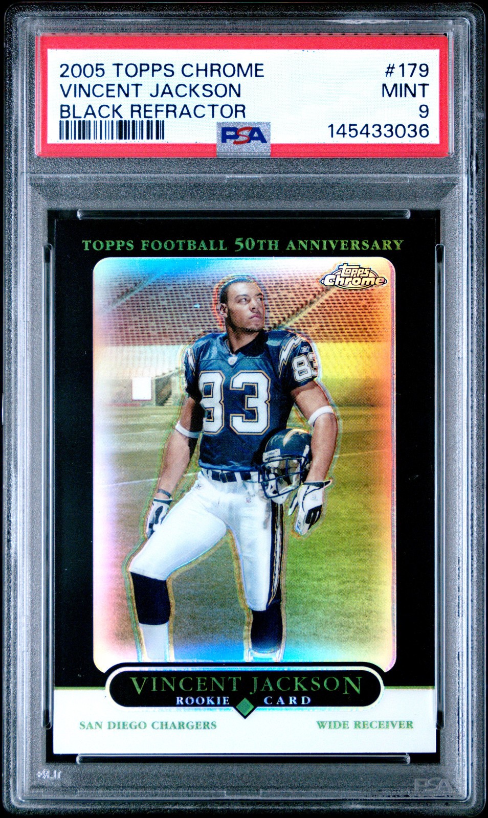 Vincent Jackson Topps Chrome #179 Black Refractor