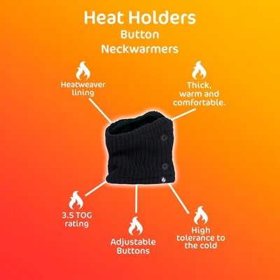 Damen Thermo geknöpfter Halswärmer - Einheitsgröße