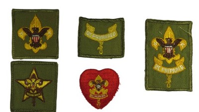 1950s-60s Boy Scouts Complete Rank Set Tenderfoot - Life Patch WORN (WSJ1100)