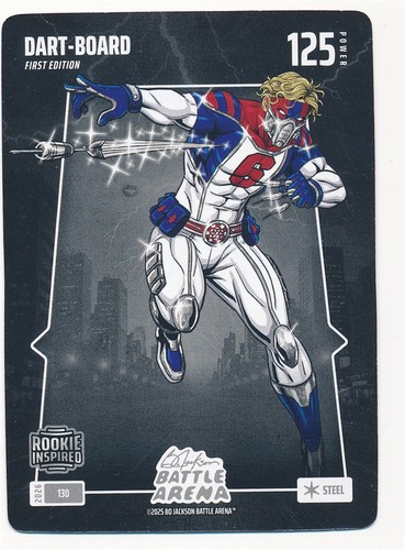 DART-BOARD 2025 BO JACKSON BATTLE ARENA ROOKIE INSPIRED #130 MINT