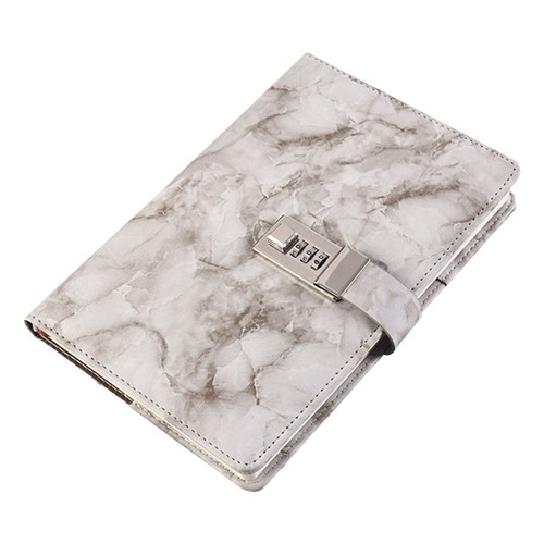 Creative Notepad Thickened Notebook Diary PU Leather A5 Password Book With Lock - Picture 18 of 18