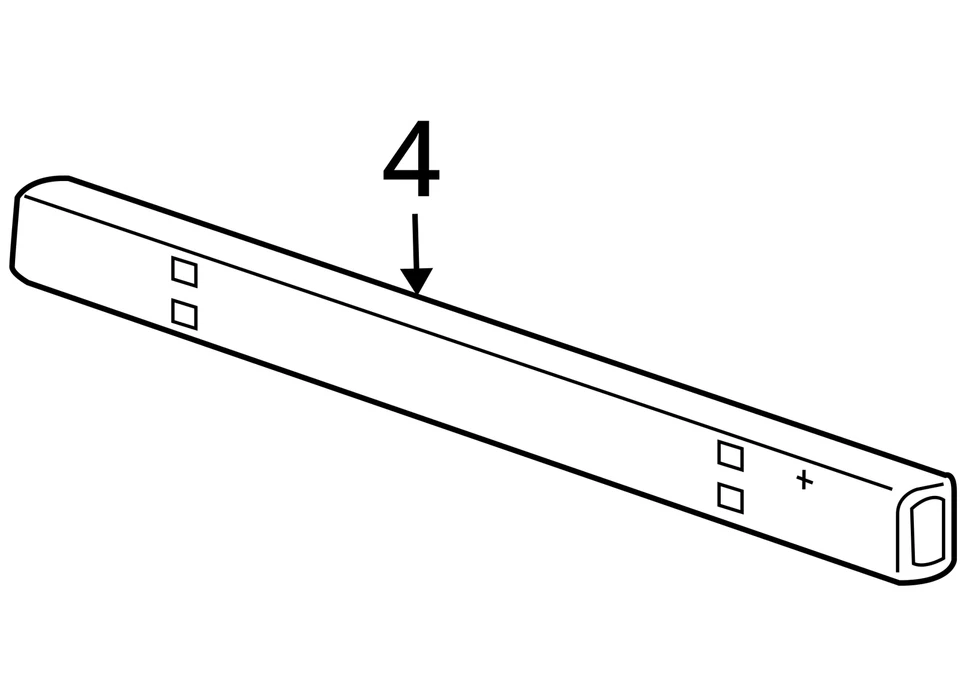 2004-2005 Ford Freestar Rear Bumper Reinforcement ESZX1 Foto 3 de 3
