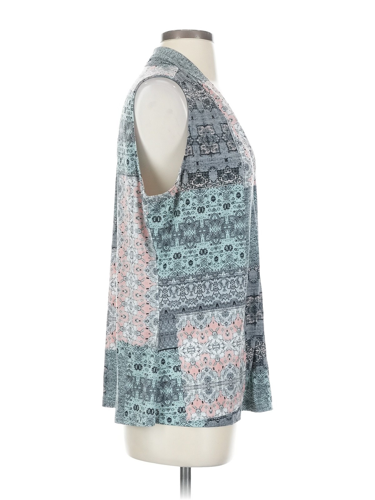 Calvin Klein Women Blue Sleeveless Blouse P thumbnail 3