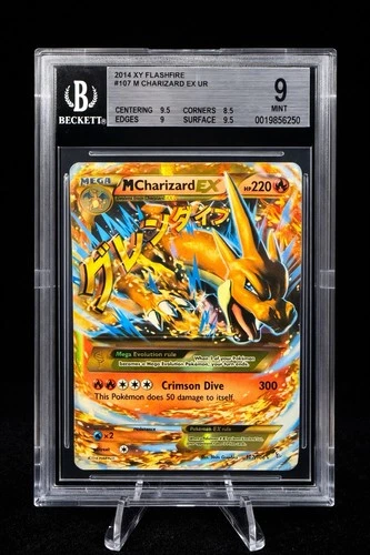 BGS 9 Mega Charizard EX 107/106 XY Flashfire Secret Rare 2014