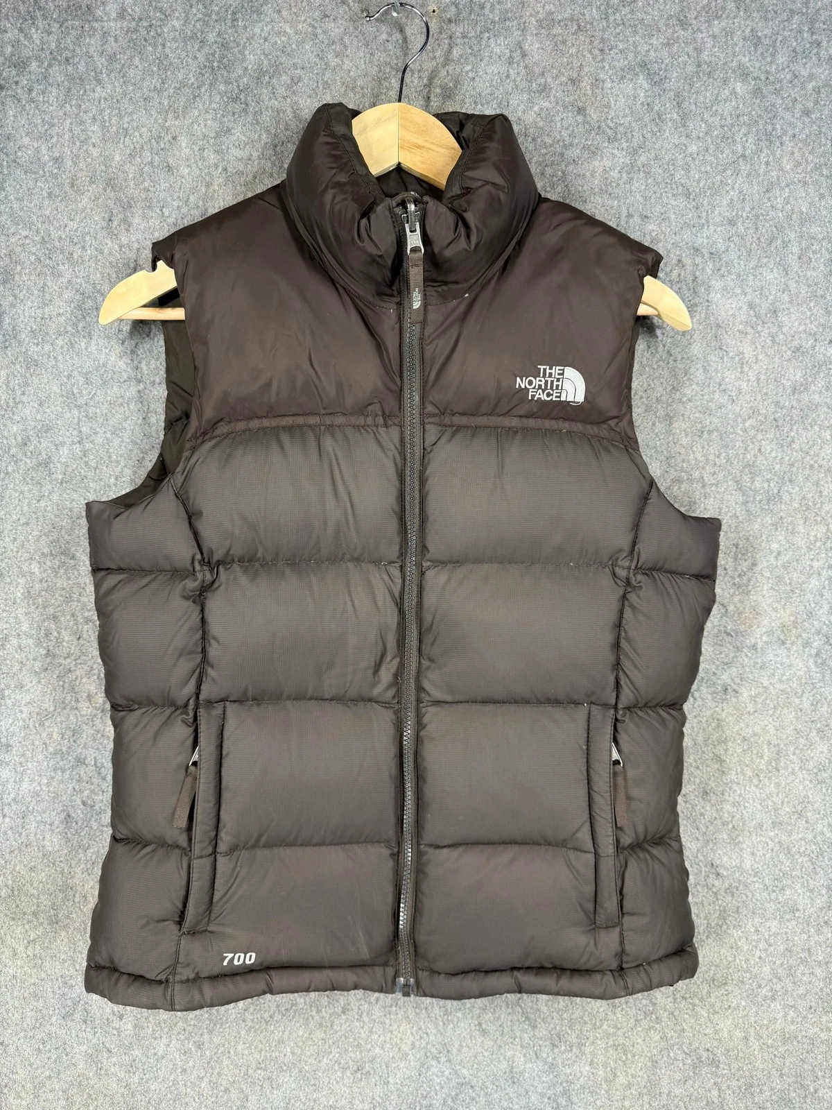 The North Face Vest Womens M Brown Puffer 700 Down Warm Insulated