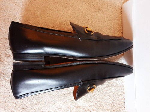 Gucci Women's Jordaan Black Leather Loafers Shoes UK 6.5 EU 39.5 US 9.5 rrp£810 - Picture 10 of 15