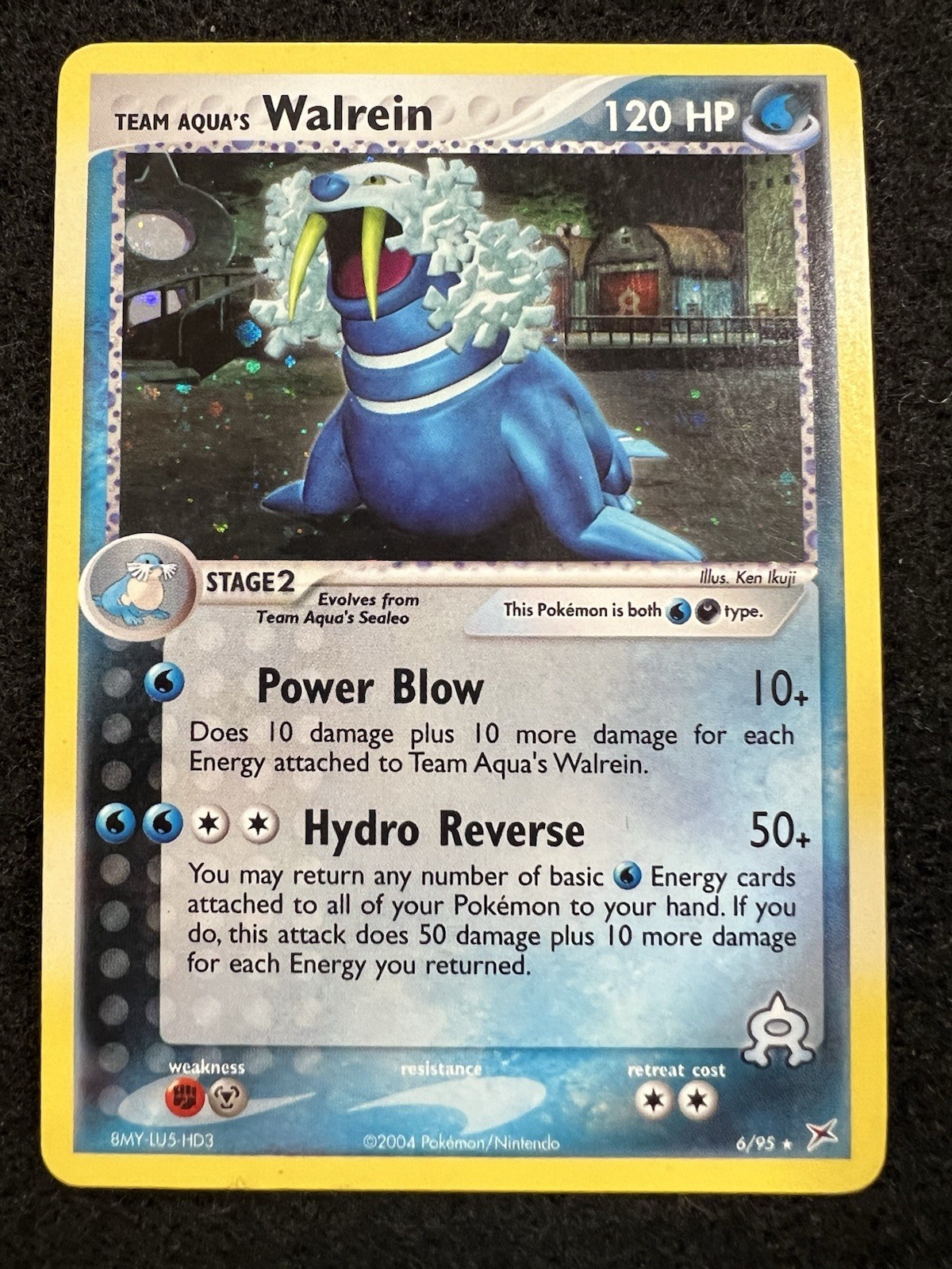 Pokemon Team Aqua's Walrein Holo 6/95 from Team Magma Aqua in MP+ condition.